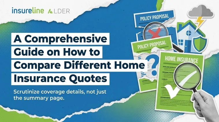 Headline graphic: A Comprehensive Guide on How to Compare Different Home Insurance Quotes